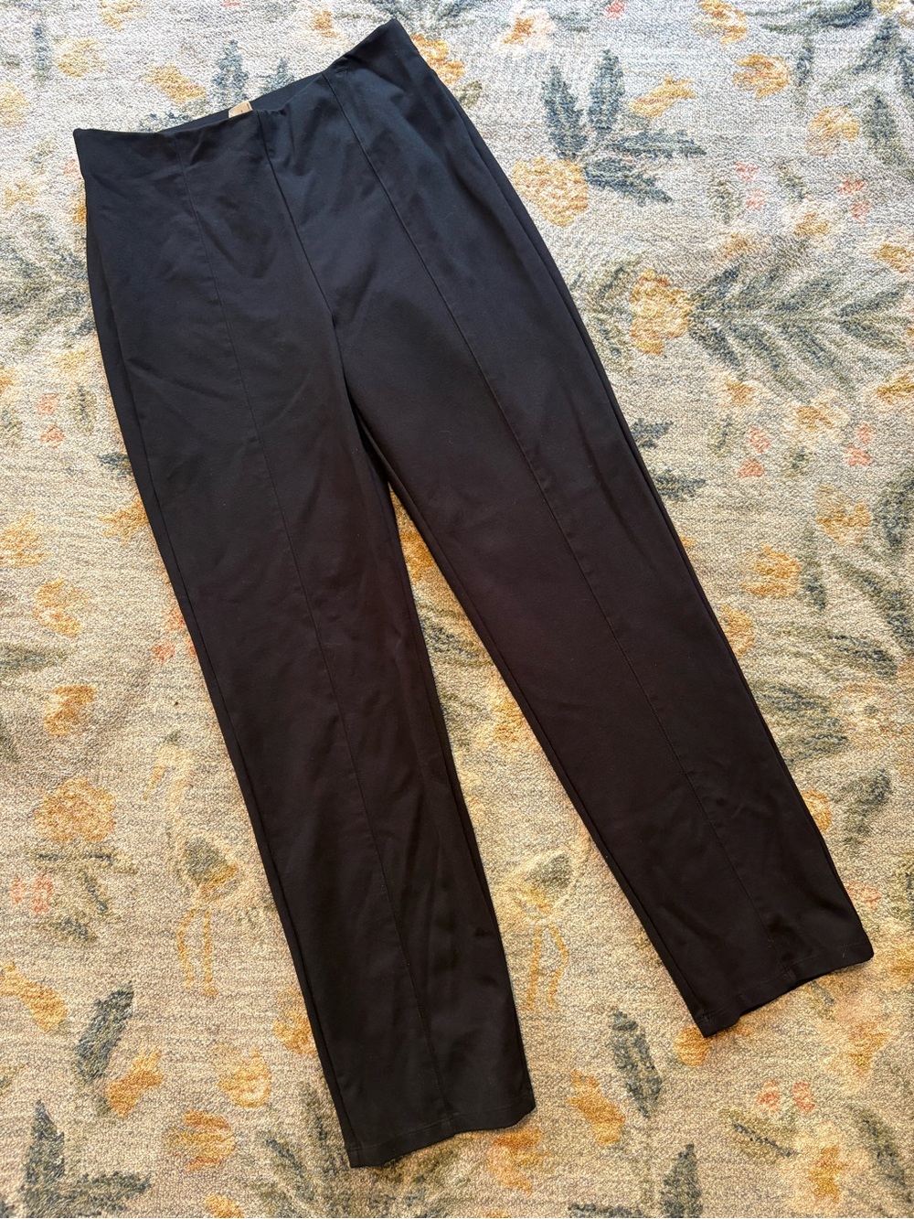 Halara Flex High Waisted Back Pocket Slim Work Pants Black Pull On Medium